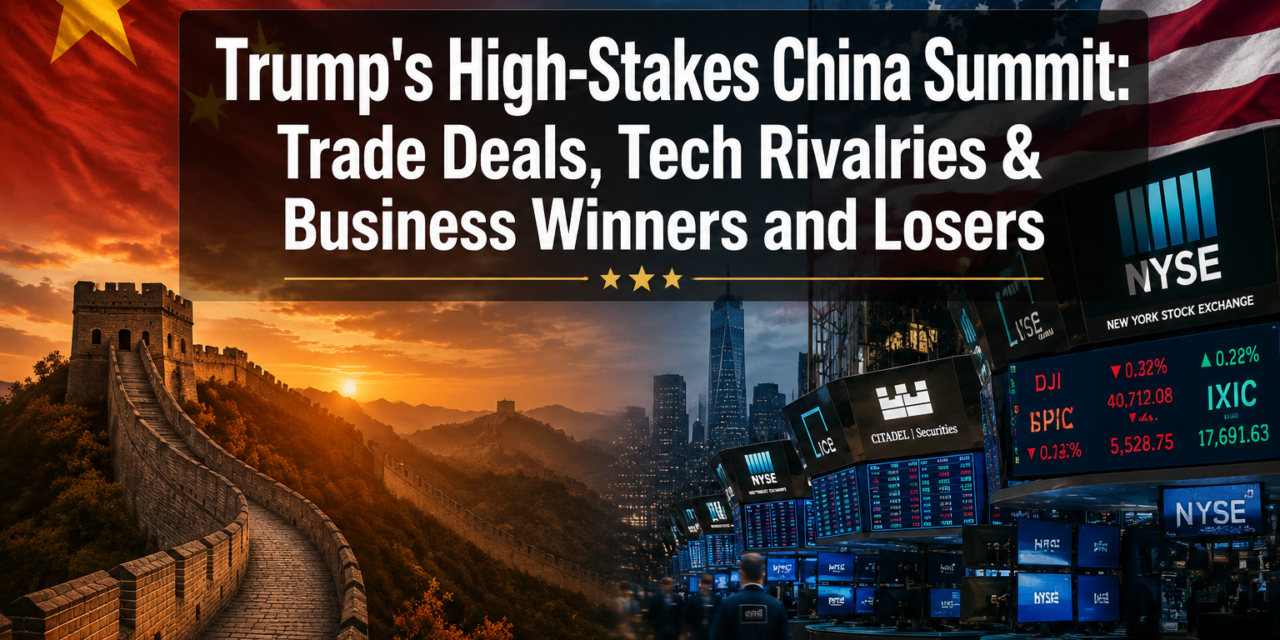 Trump’s High-Stakes China Summit: Trade Deals, Tech Rivalries, and Business Winners and Losers