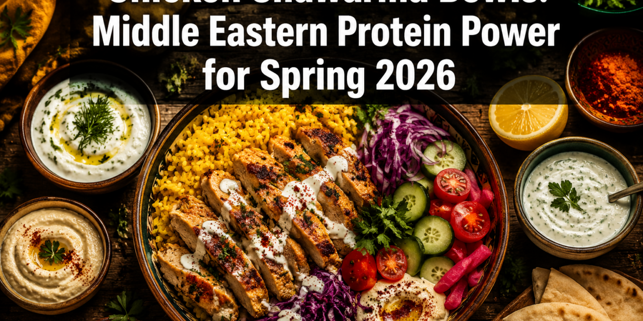 Chicken Shawarma Bowls with Global Yogurt Sauces: Middle Eastern Protein Power for Spring 2026 with YouTube Skewering Tutorials
