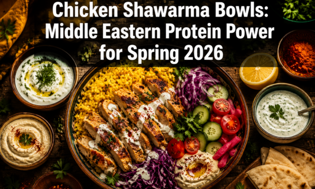 Chicken Shawarma Bowls with Global Yogurt Sauces: Middle Eastern Protein Power for Spring 2026 with YouTube Skewering Tutorials