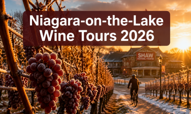 Niagara-on-the-Lake Wine Tours 2026: Icewine Harvest Weekends, Bench Trail Bike Loops, and Shaw Festival Pairings