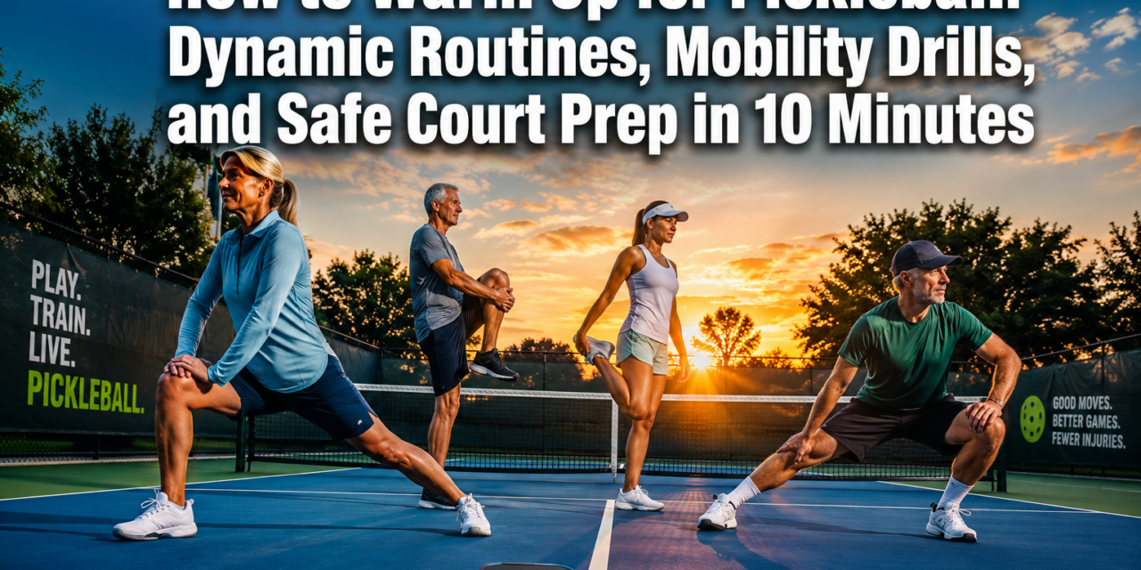 🏓  How to Warm Up for Pickleball: Dynamic Routines, Mobility Drills, and Safe Court Prep in 10 Minutes