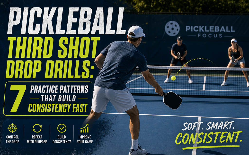 Pickleball Third Shot Drop Drills: 7 Practice Patterns That Build Consistency Fast
