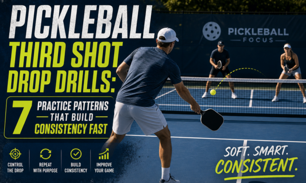 Pickleball Third Shot Drop Drills: 7 Practice Patterns That Build Consistency Fast