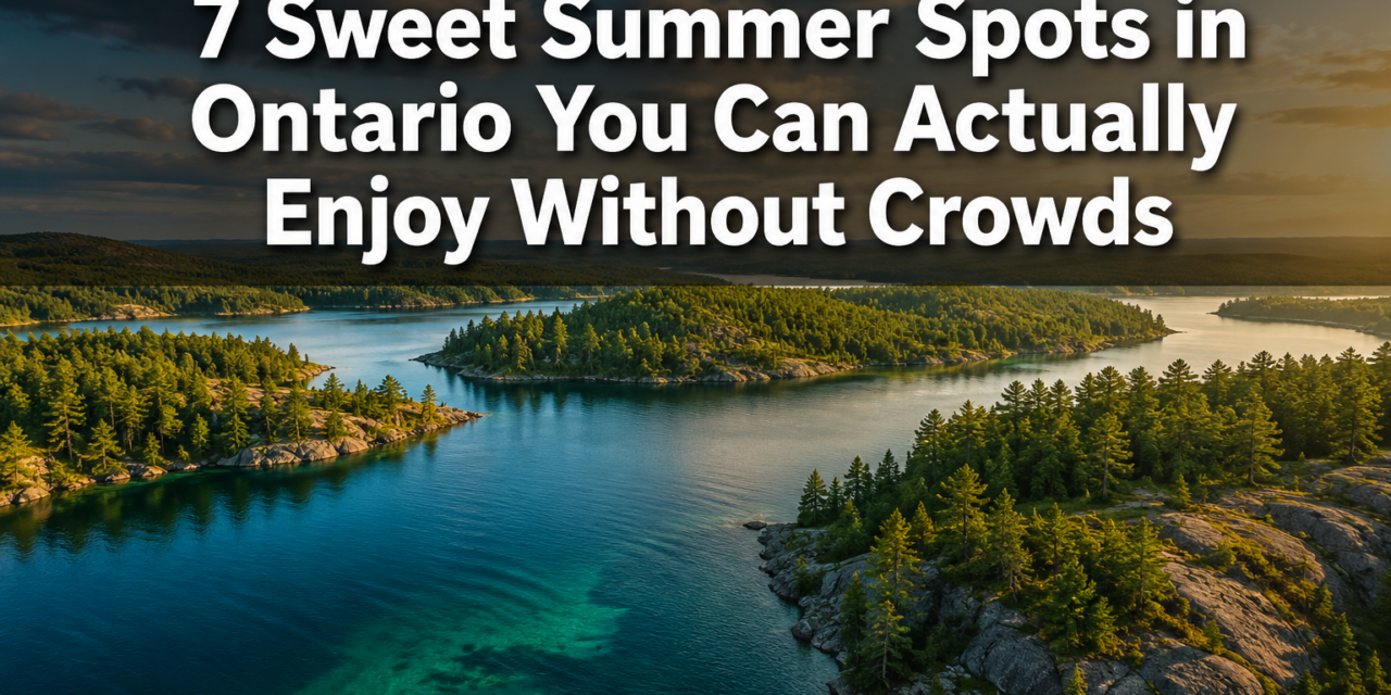 Ally Vitally shares 7 Sweet Summer Spots in Ontario You Can Actually Enjoy Without Crowds