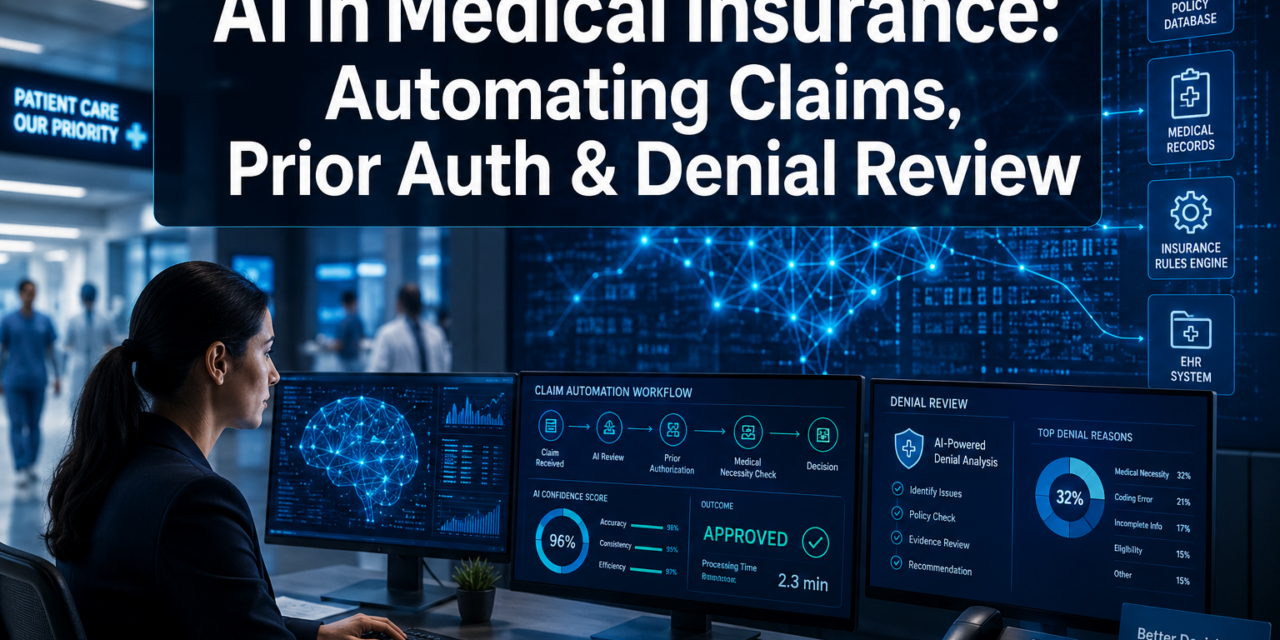 AI in Medical Insurance: How Claims, Prior Authorization, and Denial Review Are Being Automated