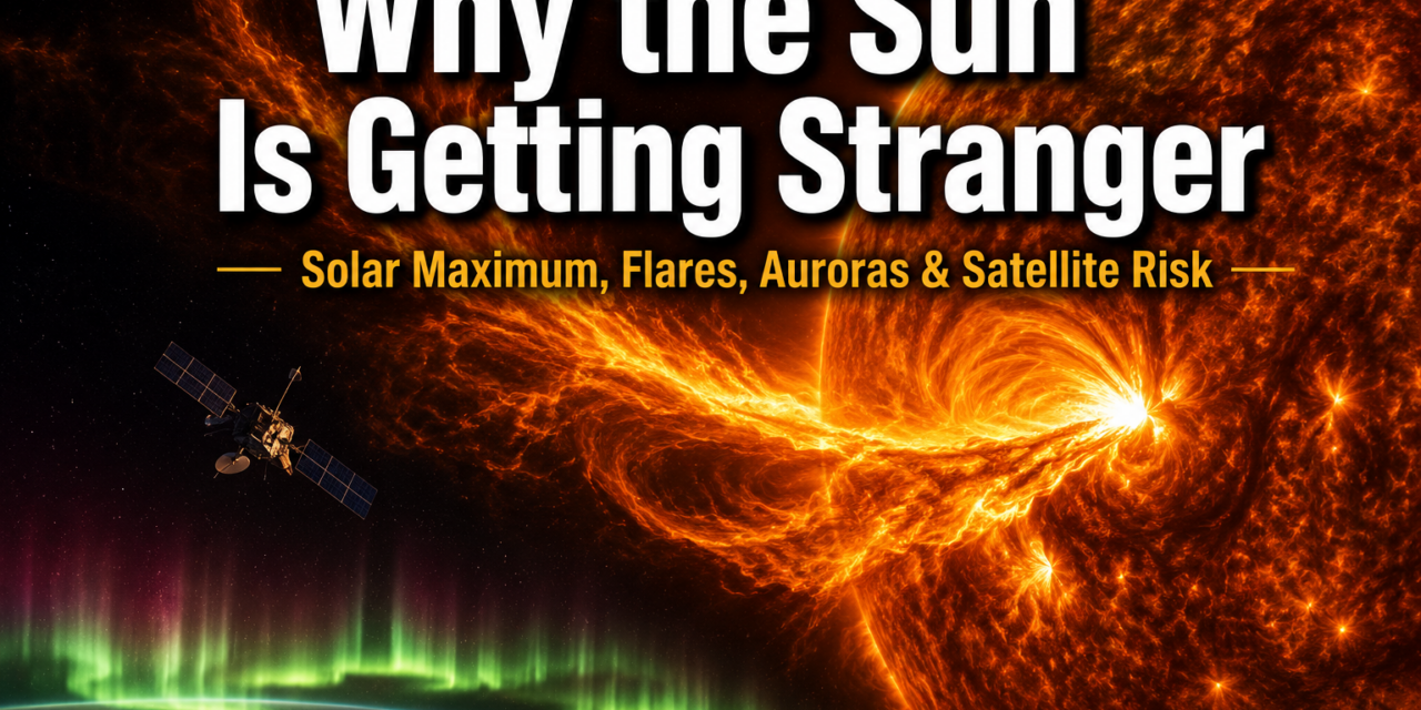 🔆  Why the Sun Is Getting Stranger: What Solar Maximum Means for Flares, Auroras, and Satellite Risk