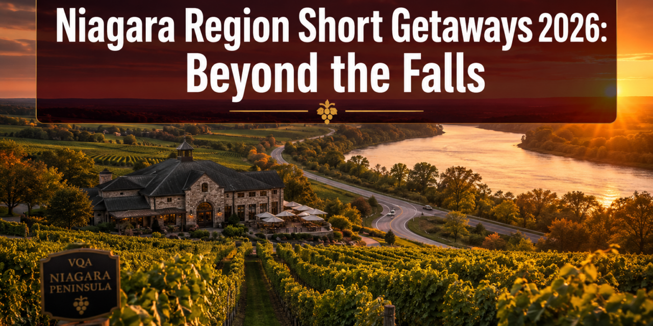🍷  Niagara Region Short Getaways for 2026: Lesser-Known Wineries, Scenic Roads, and New Openings Beyond the Falls