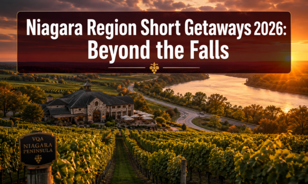 🍷  Niagara Region Short Getaways for 2026: Lesser-Known Wineries, Scenic Roads, and New Openings Beyond the Falls