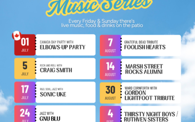 ☀️ Summer Patio Music Series is LIVE! Jeremie Albino THIS FRIDAY! 🎭 Theatre is BACK!