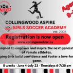 Collingwood Aspire Girls Soccer Academy | June 4th to July 23, 2026