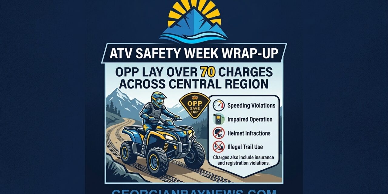 🛺  OVER 70 CHARGES LAID DURING ATV SAFETY WEEK IN CENTRAL REGION