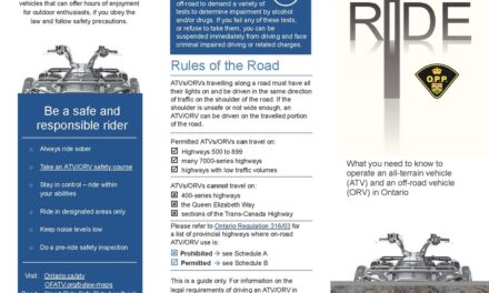 OPP REMINDS ORV OPERATORS TO KNOW THE LAWS AND RIDE SAFELY