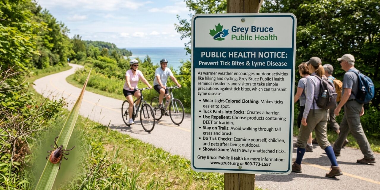 Grey Bruce Public Health Urging the Public to Take Steps to Prevent Tick Bites