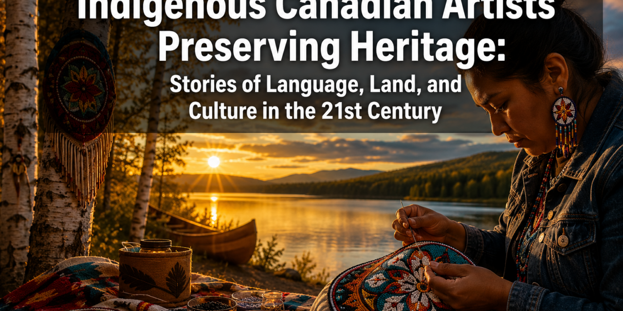 Indigenous Canadian Artists Preserving Heritage: Stories of Language, Land, and Culture in the 21st Century
