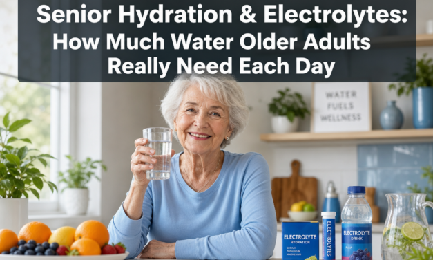 💦  Senior Hydration and Electrolytes: How Much Water Older Adults Really Need Each Day