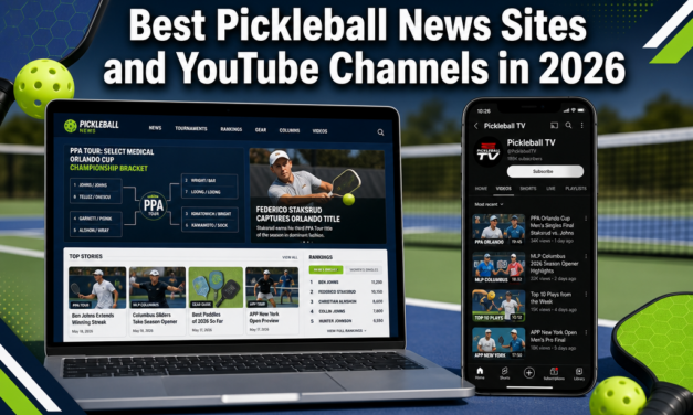 💯  Best Pickleball News Sites and YouTube Channels in 2026: Where Serious Fans Get Their Daily Updates