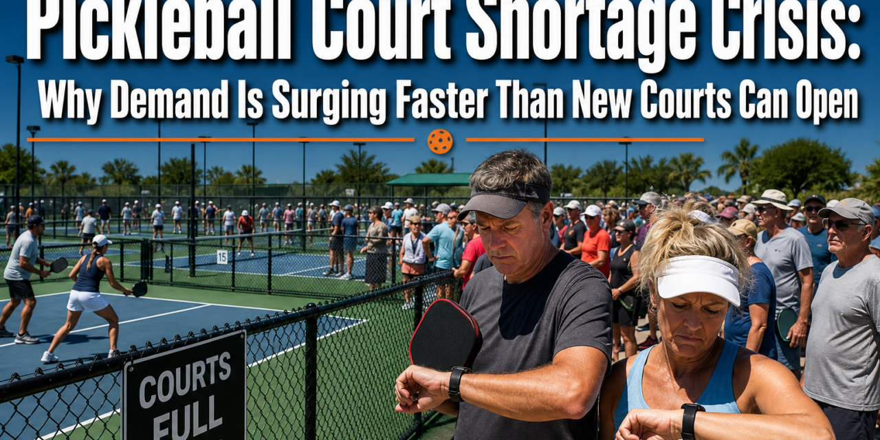 Pickleball Court Shortage Crisis: Why Demand Is Surging Faster Than New Courts Can Open