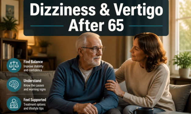 🎯  Dizziness and Vertigo After 65: Common Causes, Home Safety Tips, and When It’s an Emergency