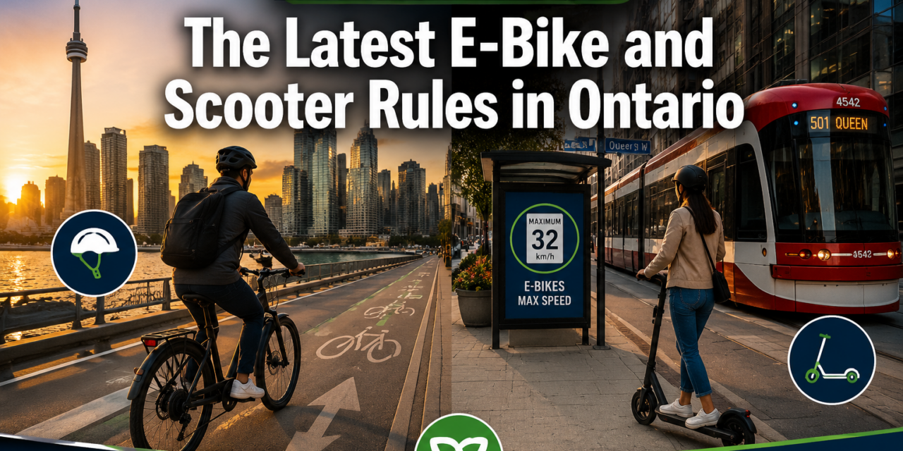 🛵  The Latest E-Bike and Scooter Rules in Ontario: A 2026 Guide for Riders Across Canada and Beyond