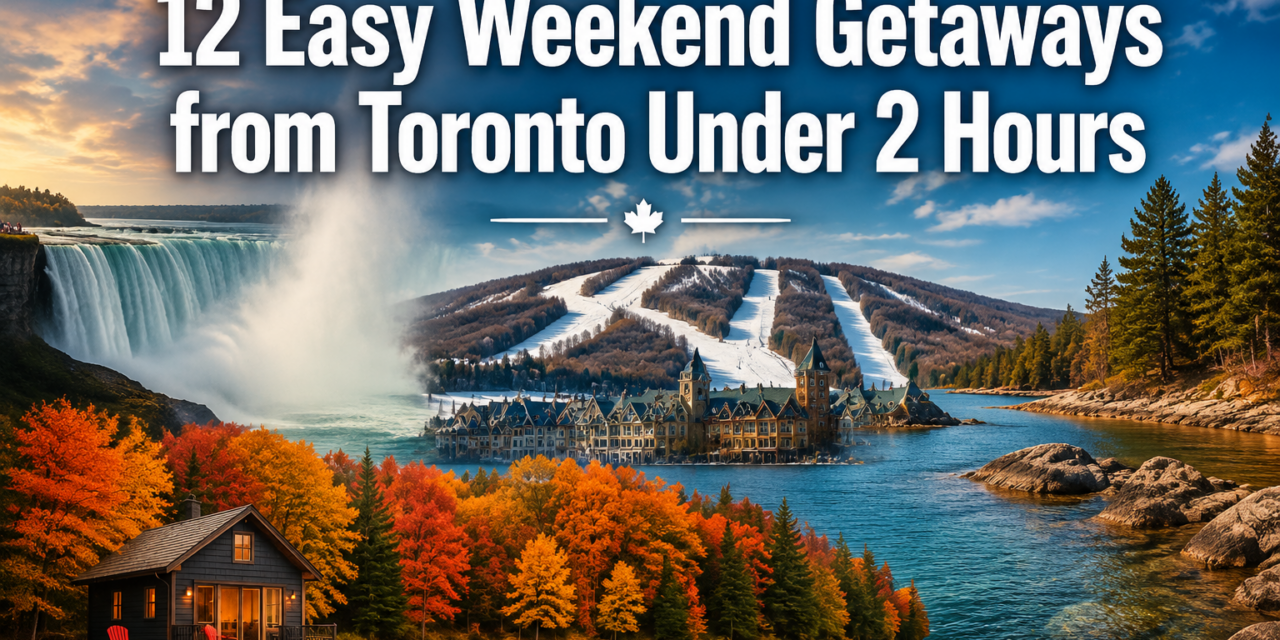 Weekend Getaways from Toronto Under 2 Hours: 12 Easy Drives for Last-Minute Trips