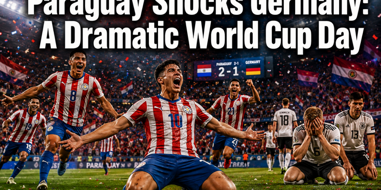 ⚽️  Paraguay Shocks Germany and Everything Else You Need to Know From a Dramatic Day of World Cup Action