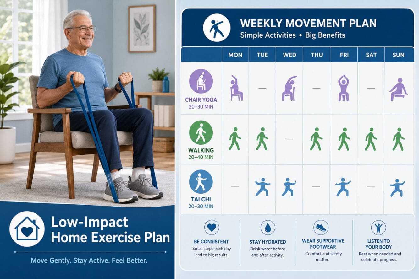 The Best Low-Impact Exercise Types for Home Use