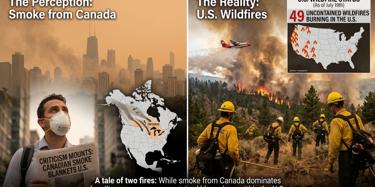 🔥 Wildfires Do Not Recognize Borders: The Truth Behind the Canada – U.S. Wildfire Situation