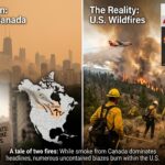 🔥  Wildfires Do Not Recognize Borders: The Truth Behind the Canada – U.S. Wildfire Situation