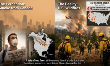 🔥 Wildfires Do Not Recognize Borders: The Truth Behind the Canada – U.S. Wildfire Situation