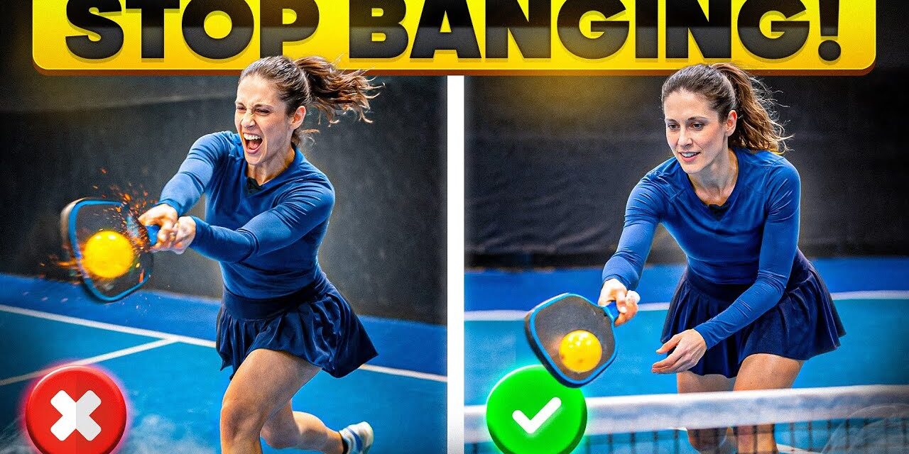 ✅  She Hits Everything Hard Until I Show Her This | Cliff Pickleball
