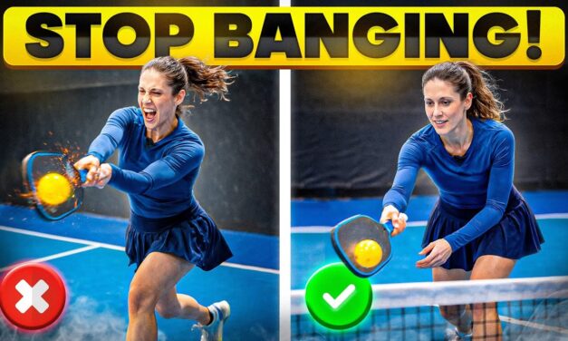 ✅  She Hits Everything Hard Until I Show Her This | Cliff Pickleball
