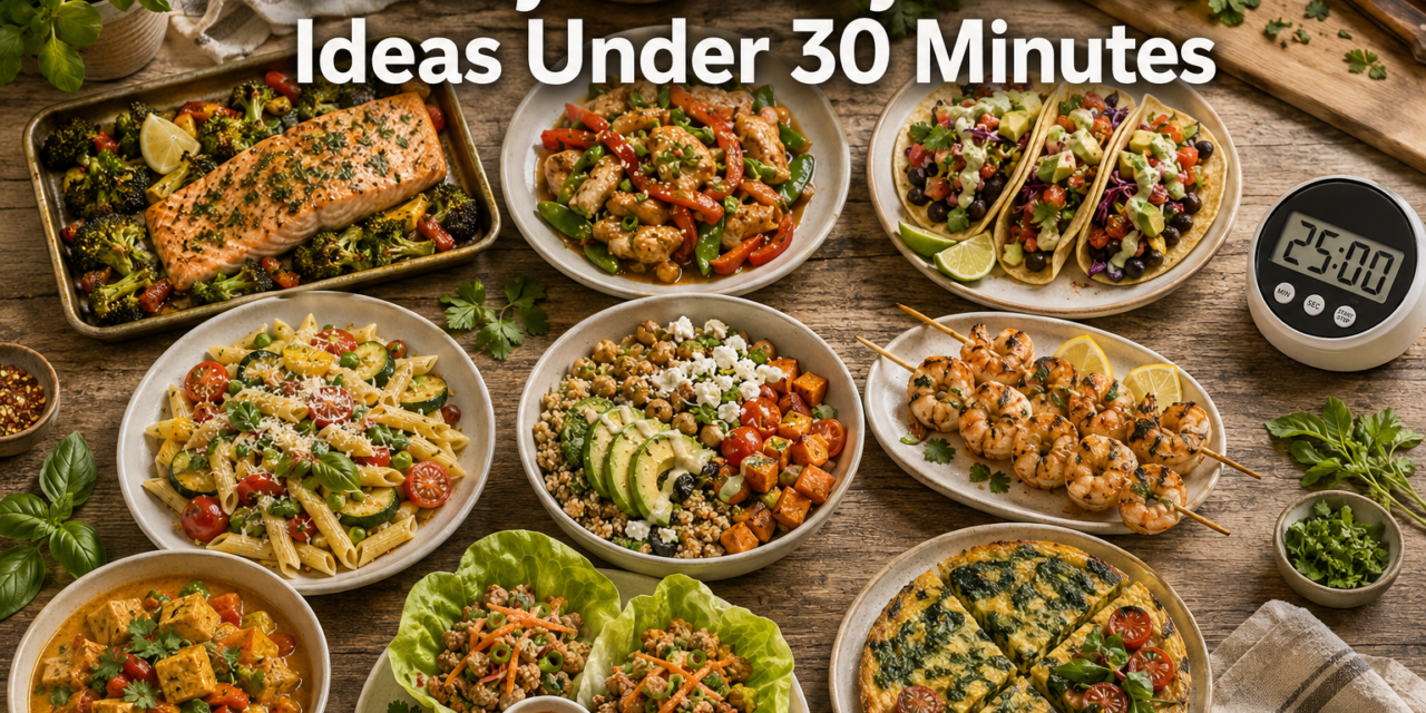 🍛  9 Easy Healthy Dinner Ideas for Busy Weeknights: Quick Recipes Under 30 Minutes