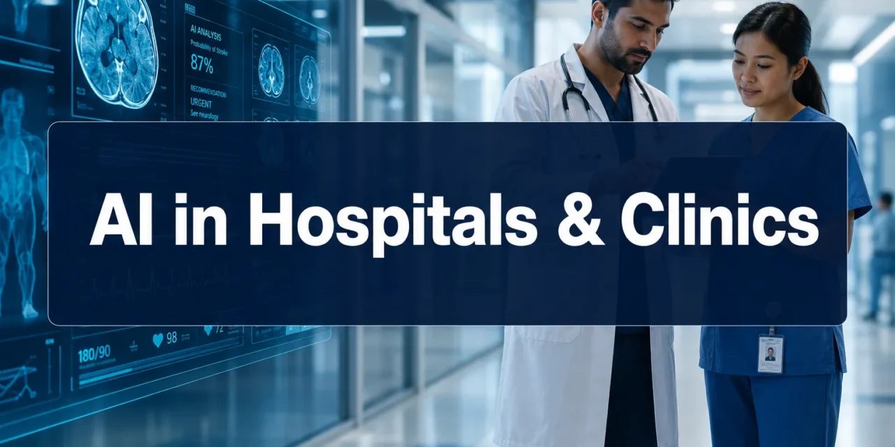 AI in Hospitals and Clinics: How Machine Learning Is Improving Diagnosis, Patient Flow, and Treatment Decisions