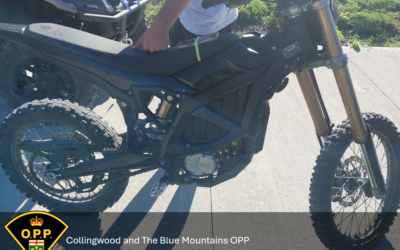 🔋 COLLINGWOOD OPP AND SAVE TEAM CONDUCT ENFORCEMENT OF OFF-ROAD ELECTRIC DIRT BIKES