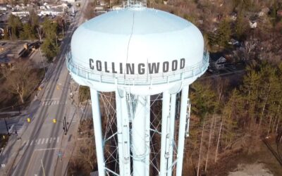 COLLINGWOOD MAN ARRESTED AND CHARGED AFTER CLIMBING WATER TOWER 