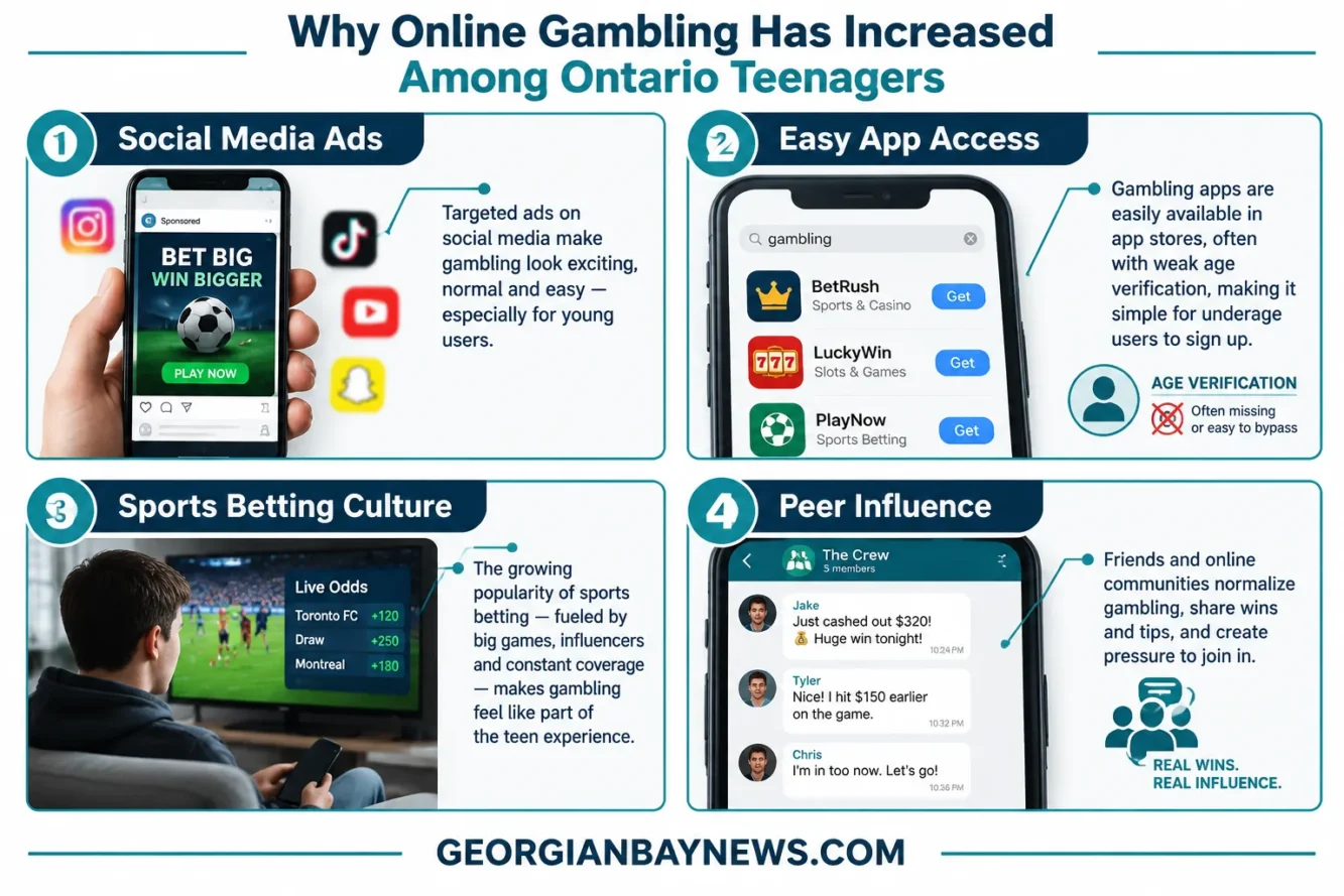 Why Has Online Gambling Increased Among Ontario Teenagers