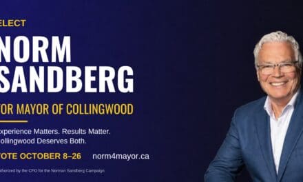 ✅  Norm Sandberg | Getting More Out of What We Already Have: Why I’m Running for Mayor of Collingwood