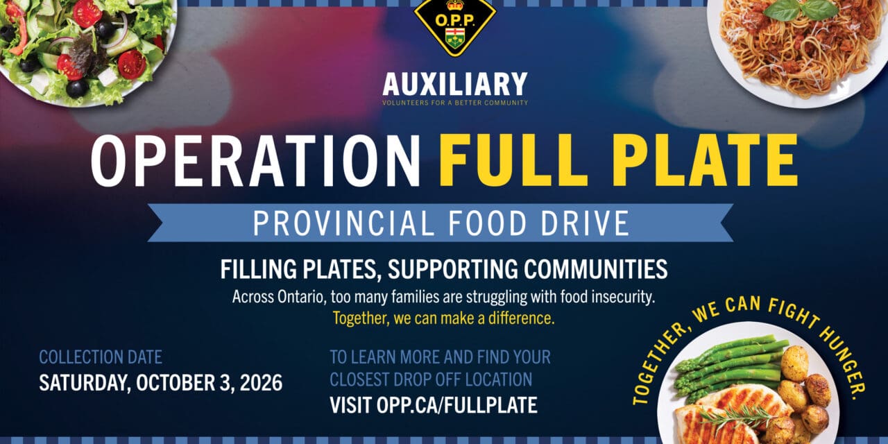 ❤️  OPP AUXILIARY MEMBERS LAUNCH “OPERATION FULL PLATE” FOOD DRIVE 