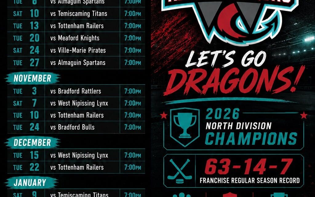 🏒🐉  Wasaga River Dragons | YEAR 3 STARTS NOW | HOME OPENER | Tuesday, September 29th