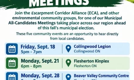 ✅  Municipal Election Special Edition | All-Candidates Meetings | The Escarpment Corridor Alliance (ECA) 