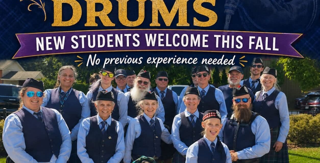 🥁  EVER WANTED TO LEARN THE BAGPIPES OR DRUMS | The Beinn Gorm Highlanders Pipe Band