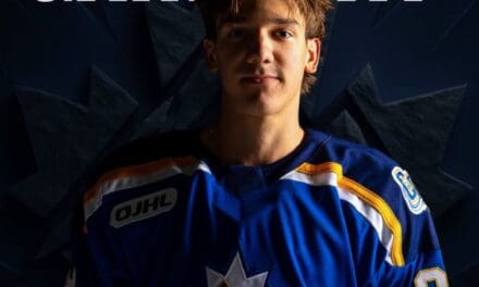 🏒  Dale West | Mike Jackson Collingwood Blues took control and skated to a 9-2 win over Aurora Tigers