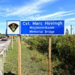 🇨🇦  MANITOULIN BRIDGE DEDICATED TO FALLEN POLICE OFFICER