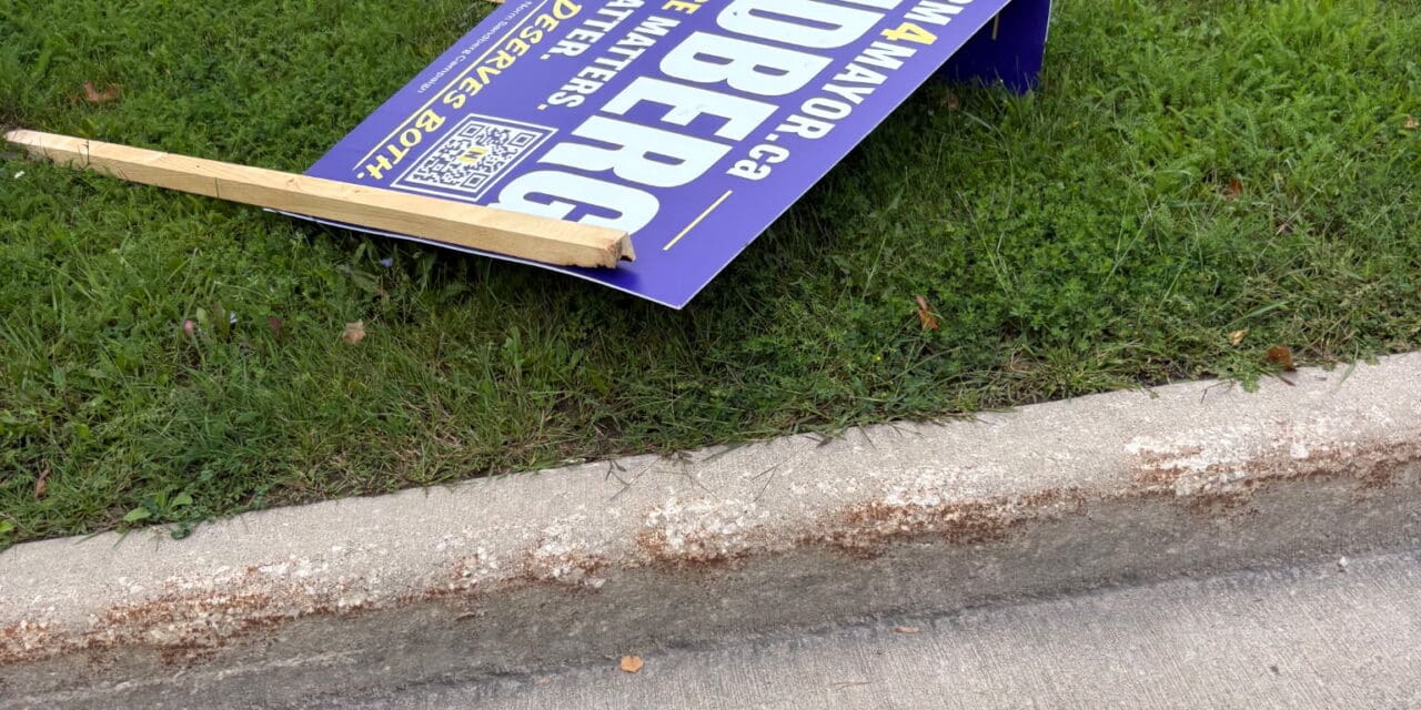 OPP REMINDS PUBLIC THAT INTERFERING WITH ELECTION SIGNS CAN BE AN OFFENCE