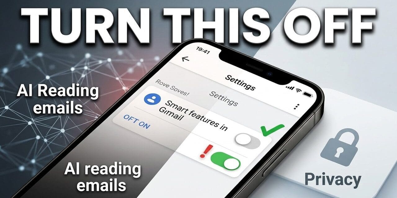 Is Gmail Reading Your Emails for AI? Turn This OFF Now
