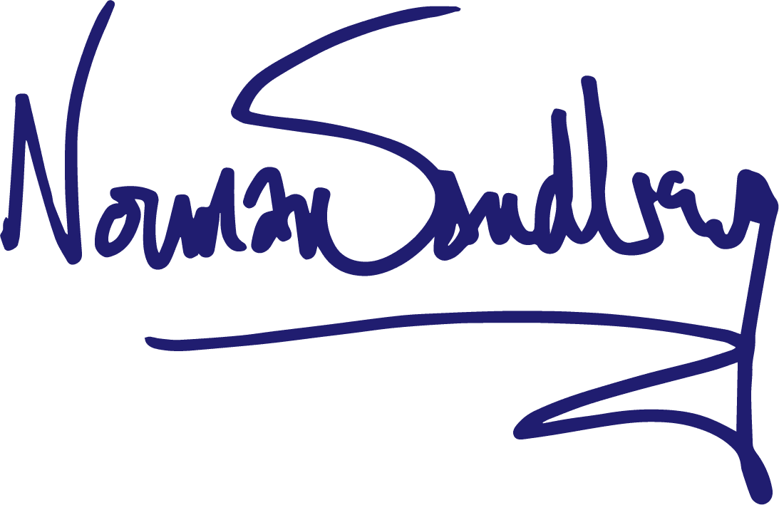 Norm Sandberg handwritten signature
