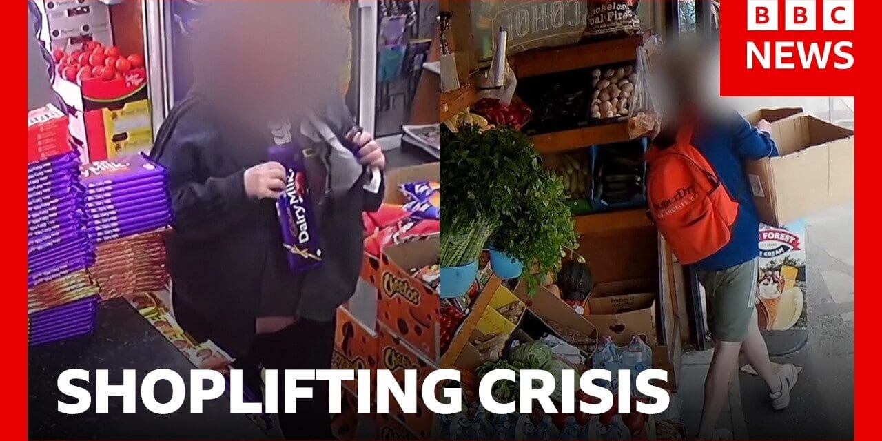 🛍️  Shoplifting crisis in England and Wales, according to shops and police | BBC News