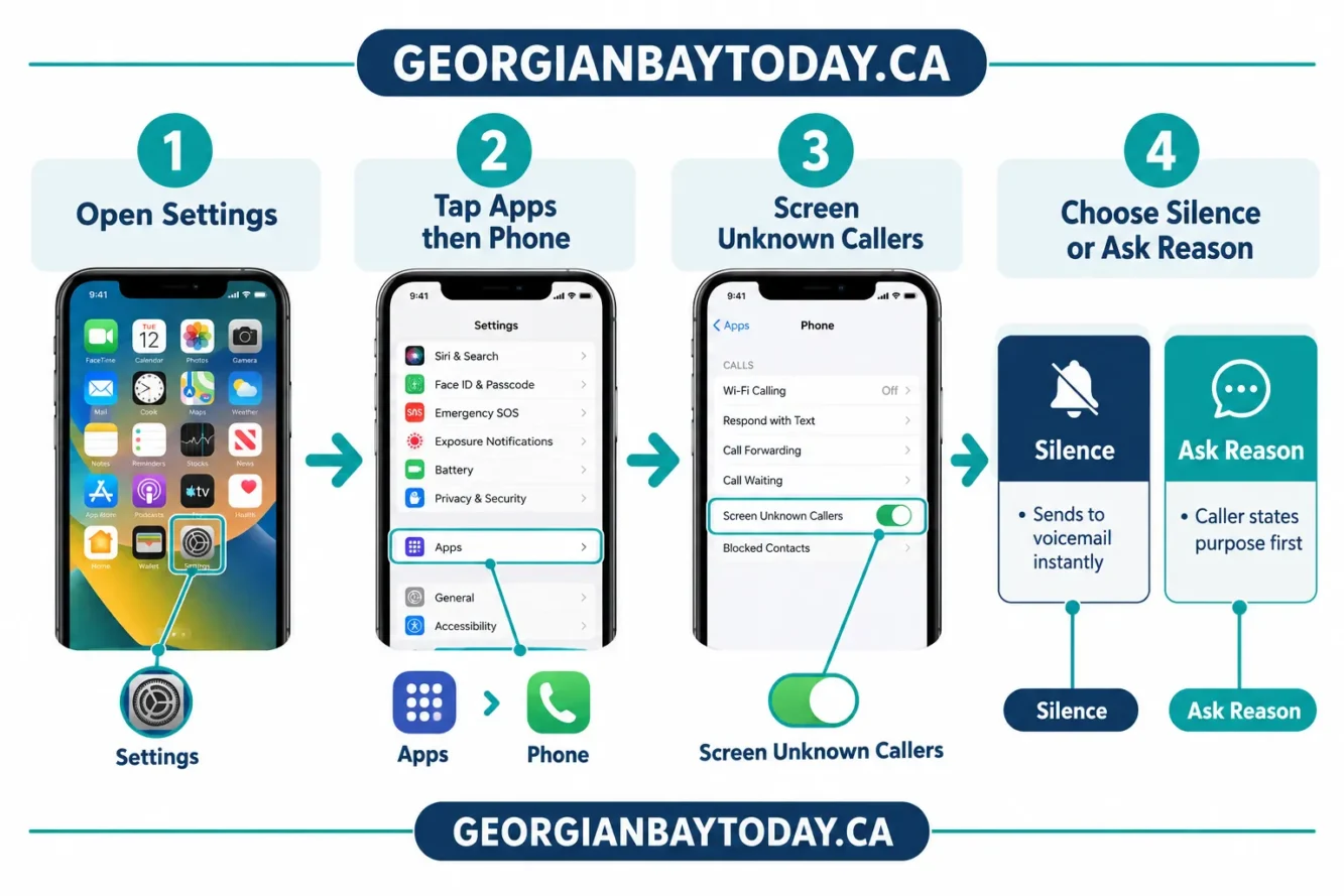 What iPhone Setting Blocks Spam Calls