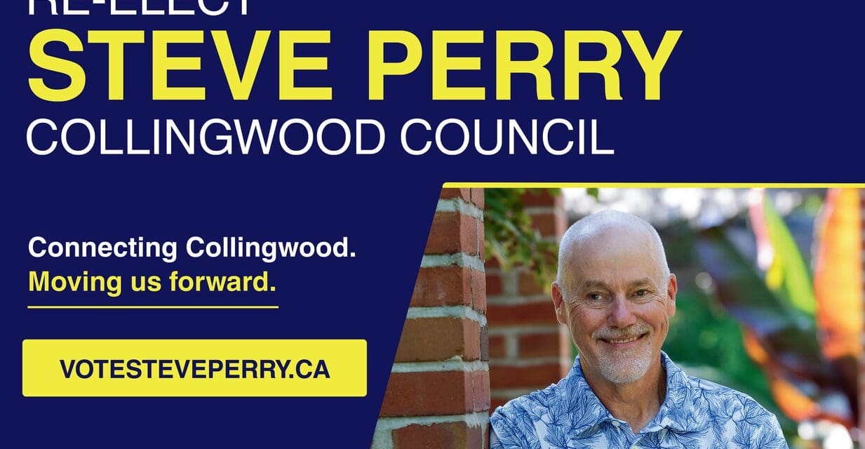 ✅  Re-Elect Steve Perry for Collingwood Council | Connected neighbourhoods. Safer ways to move. Important projects carried forward.