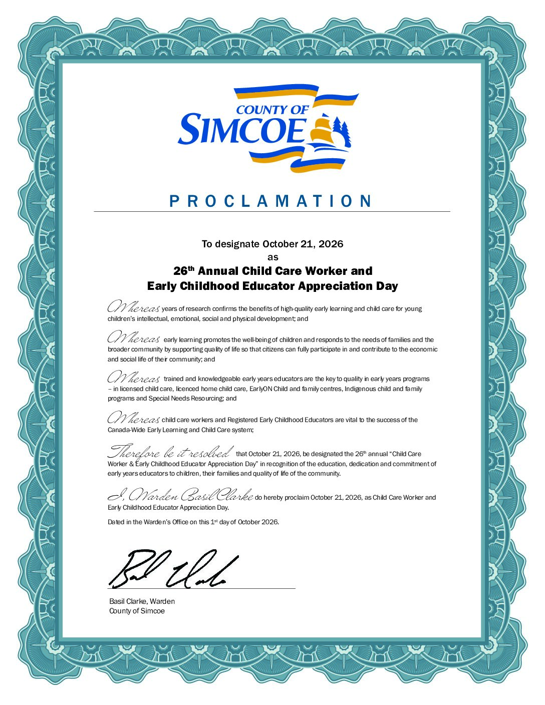 ❤️  Child care workers and Early Childhood Educators celebrated across Simcoe County